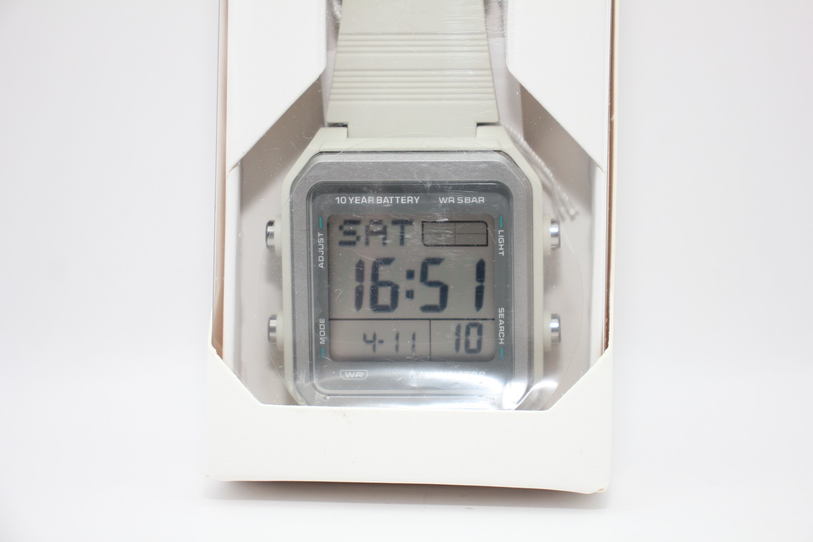 CASIO Collection W-221H-8AJF Ivory Water Resistant up to 5 ATM, LED Backlight