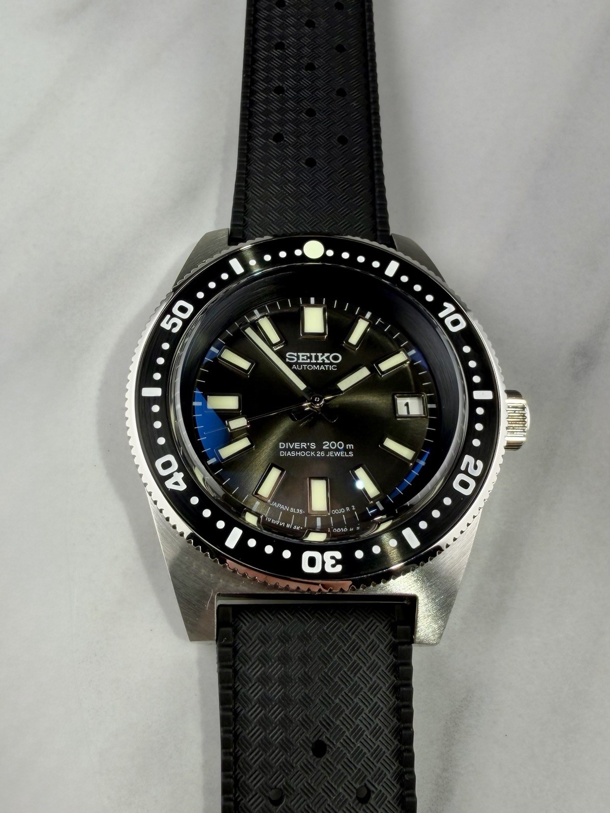 62MAS Style Automatic Dive Watch – Seiko NH35 Movement – 6217-8001 Vintage Build