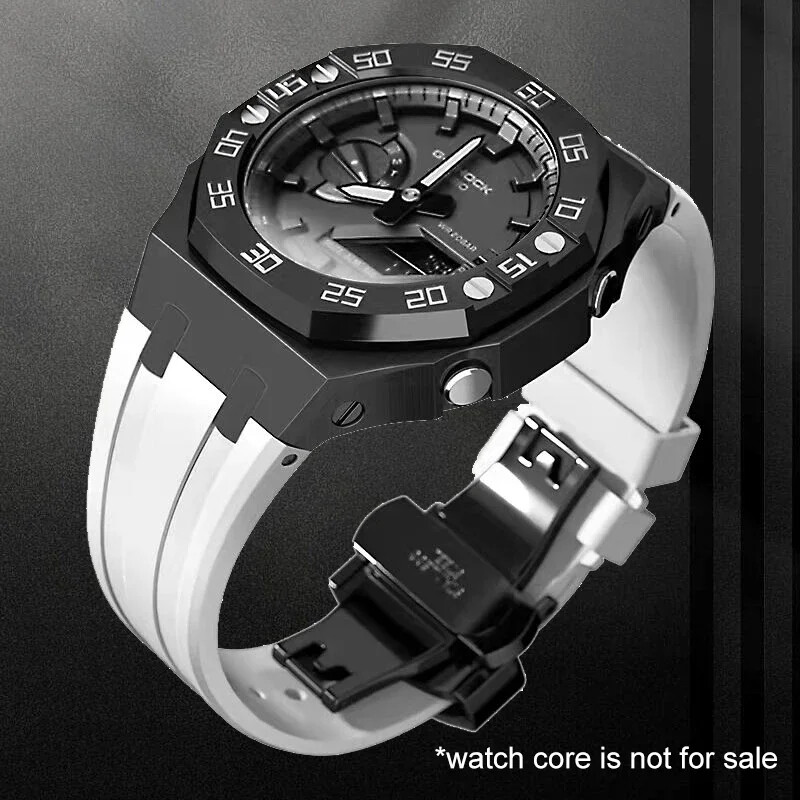 Dial Bezel Mod Kit Steel Case Strap for G-Shock GA-2100/2110 Refit Cover AP Band