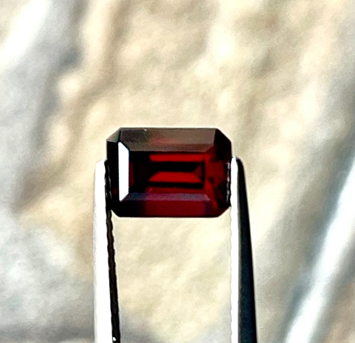 Natural 100% VVS 2.01 ct 8.5x6x4.1 mm Sguare,cut Red,tea Spinel Mogok Gemstone