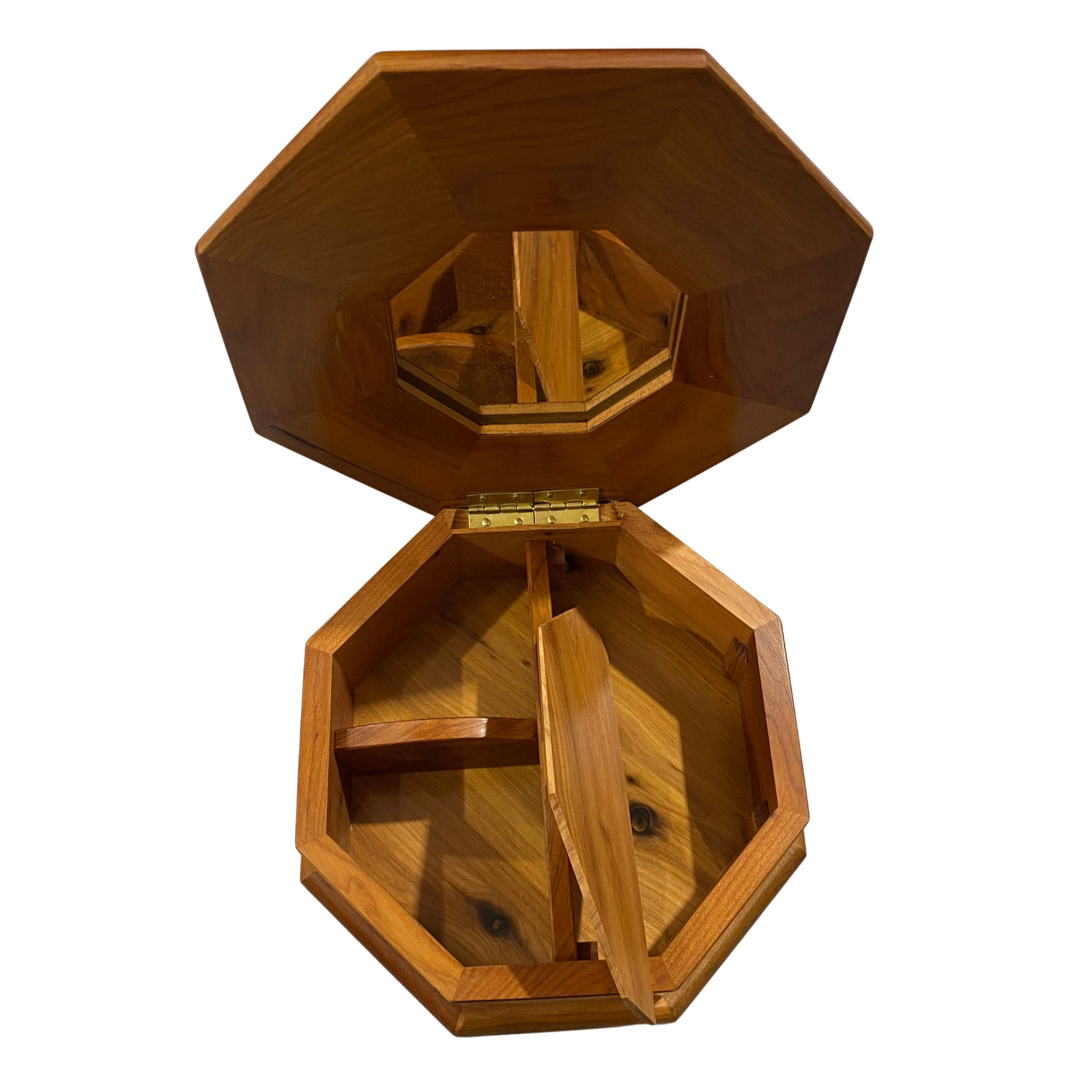 Handmade Moroccan Lemon Thuya Wooden Jewelry Box Round Organizer Handcrafted