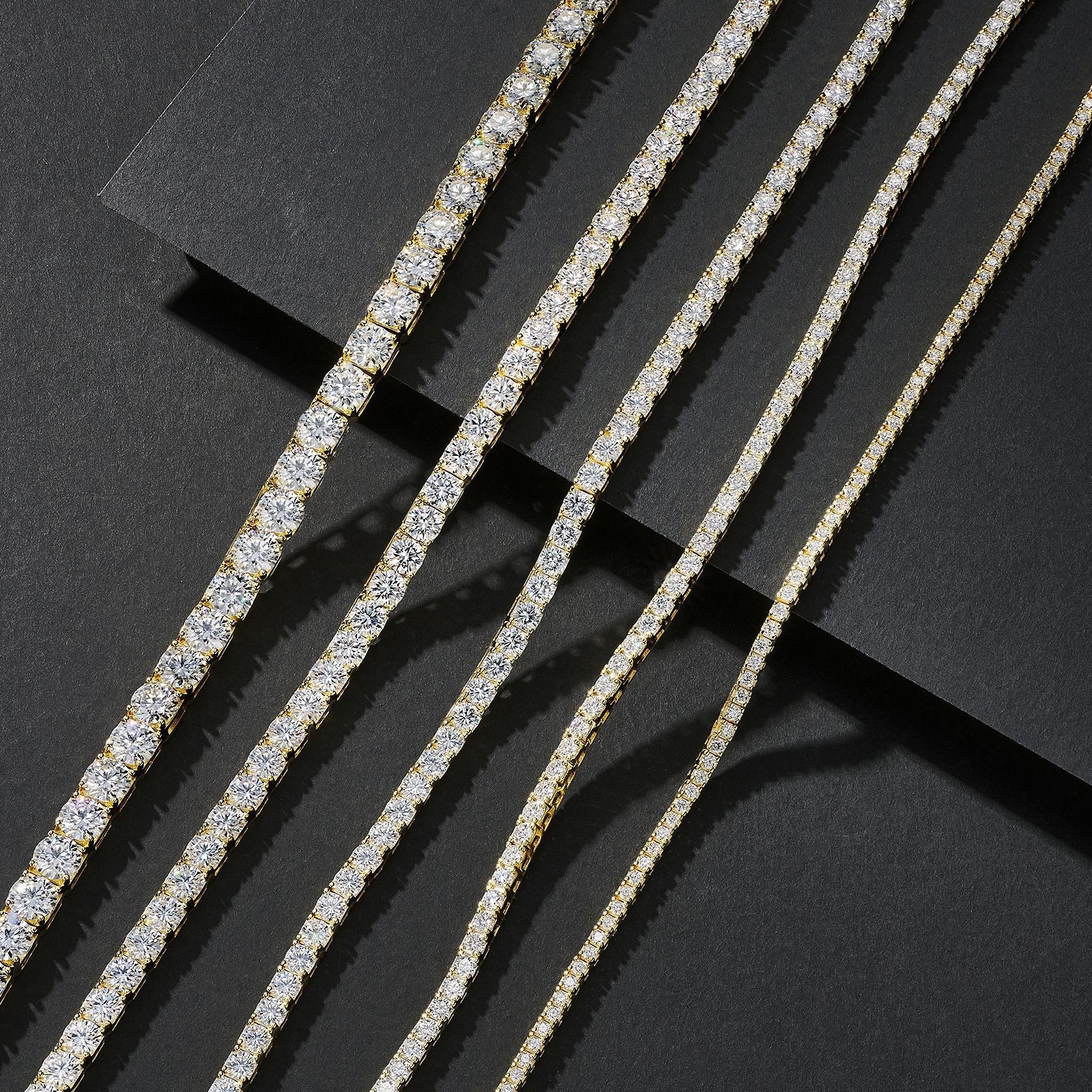 Hot fashion 925 Sterling Silver VVS1 MOISSANITE Tennis Chain Bracelet for Women