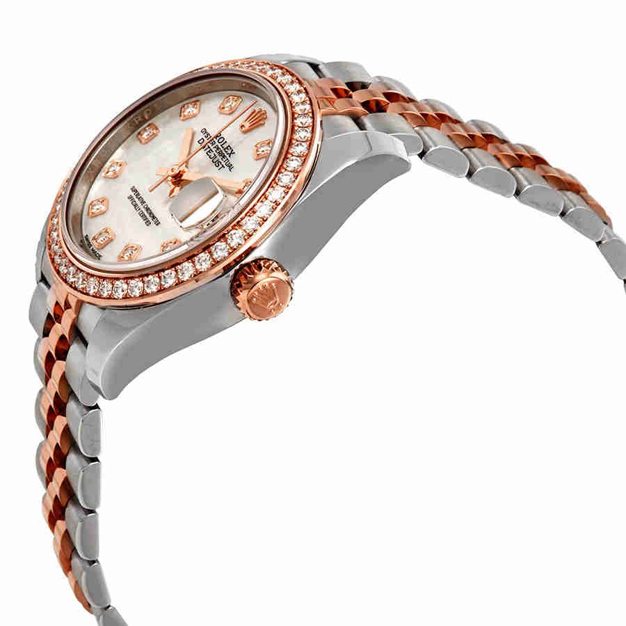 Rolex Lady Datejust MOP Steel and 18K Everose Gold Diamond Jubilee Watch