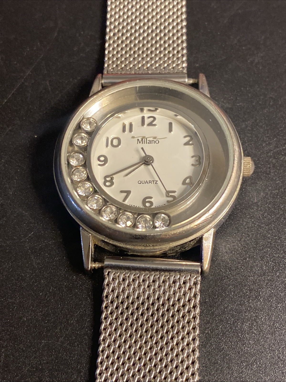 Women’s MILANO Stainless-Steel MESH BAND WATCH – New Battery
