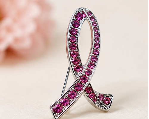 Avon Pink Hope Ombre Ribbon Pin New In Original Box Fast Shipping