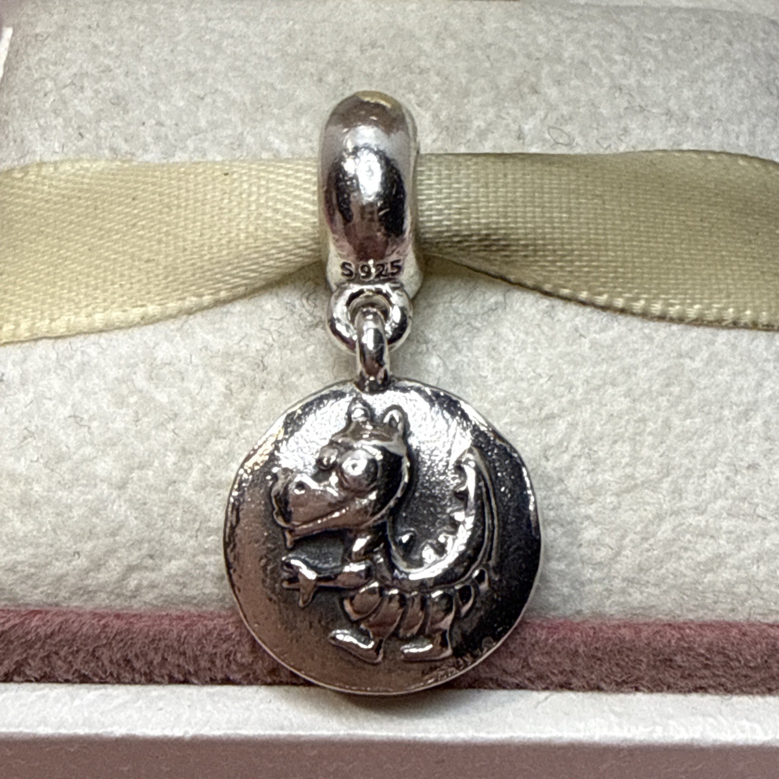 132A NWOT AUTH PANDORA SS CHINESE ZODIAC DRAGON DANGLE #790878 RARE/RETIRED!