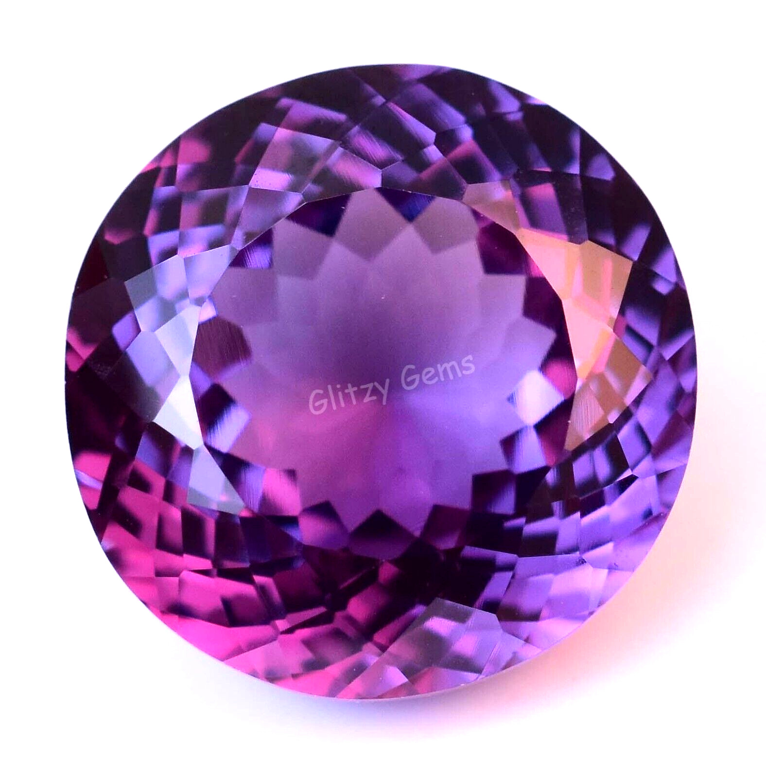 24.90 Ct Natural Color Change Alexandrite Round Certified Flawless Loose Gem