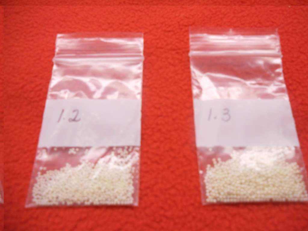 3 Pc SEED PEARLS LOOSE 1.2MM TO 1.7MM HARD TO FIND OVER 3000 PC VERY GOOD COND