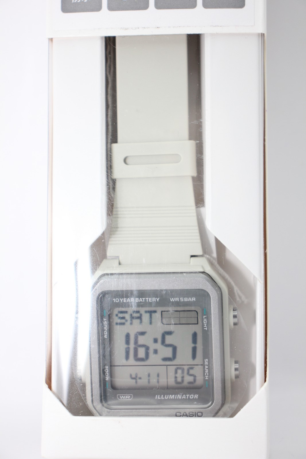 CASIO Collection W-221H-8AJF Ivory Water Resistant up to 5 ATM, LED Backlight