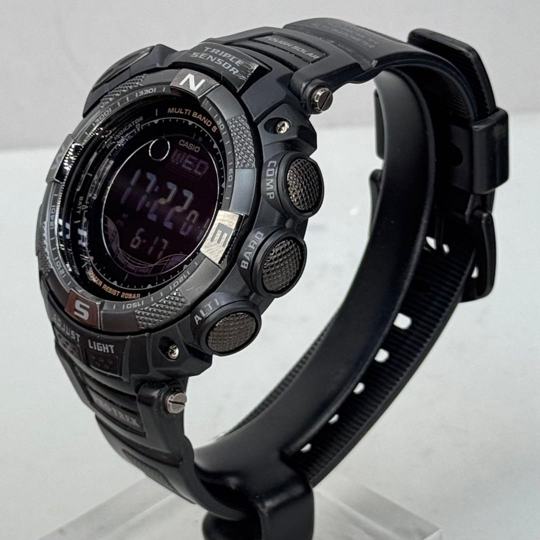PROTREK PRW 1500YJ Radio Solar Black Inverted LCD