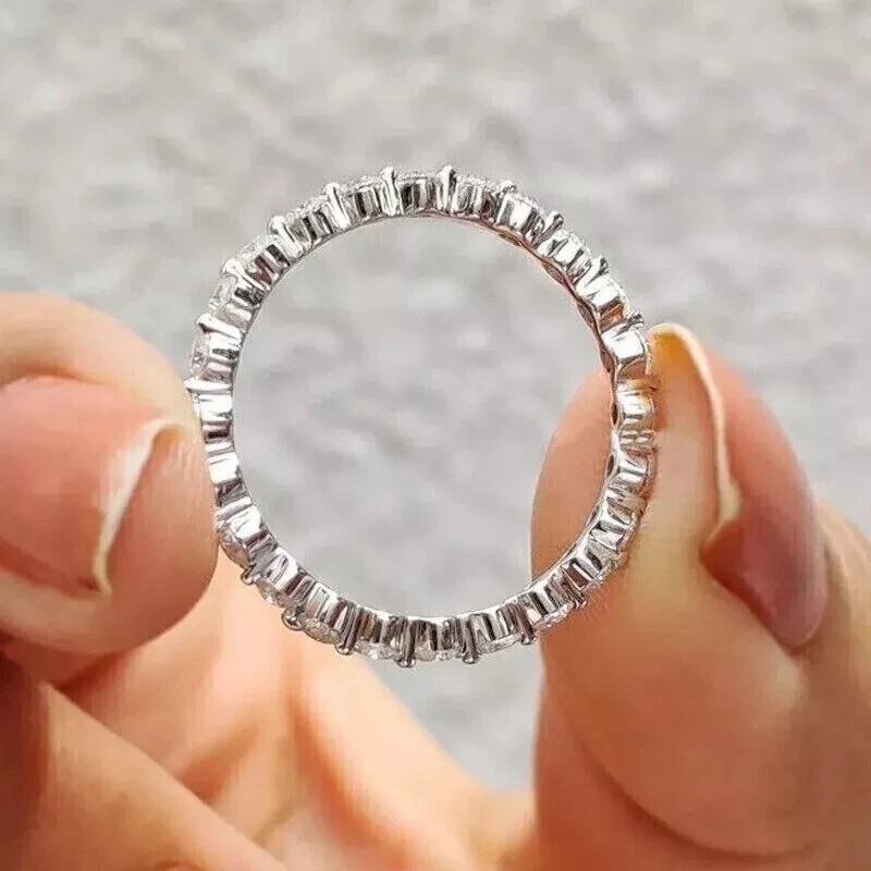 Round 0.25mm Lab Grown Diamond Wedding Engagement Ring 10CK White Gold