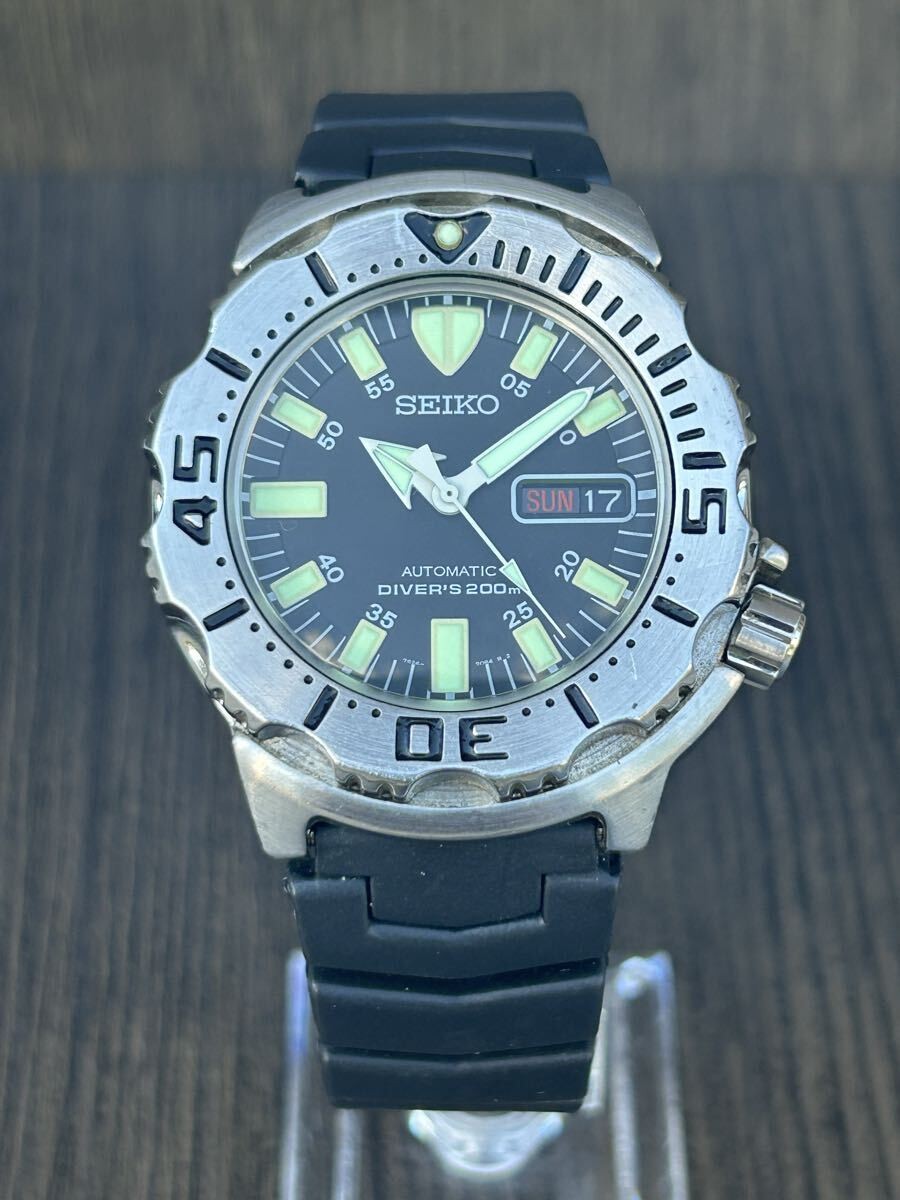 SEIKO Black Monster Diver 200M SKX779 7S26 0350 Automatic Watch