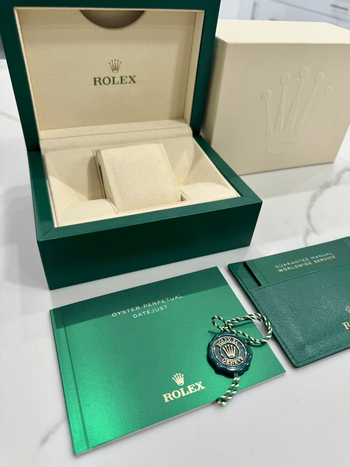Authentic NEW STYLE ROLEX Datejust Watch Box Booklet 179273 179173 116234 116200