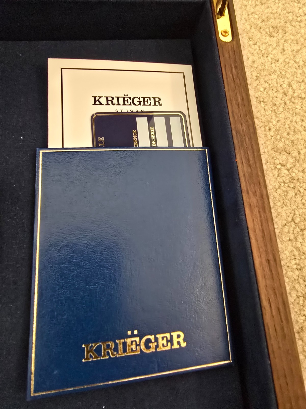 KRIEGER MYSTERIUM 48MM TRANSPARENT CASE SKELETON RARE MINT SET, 136/1000 LIMITED
