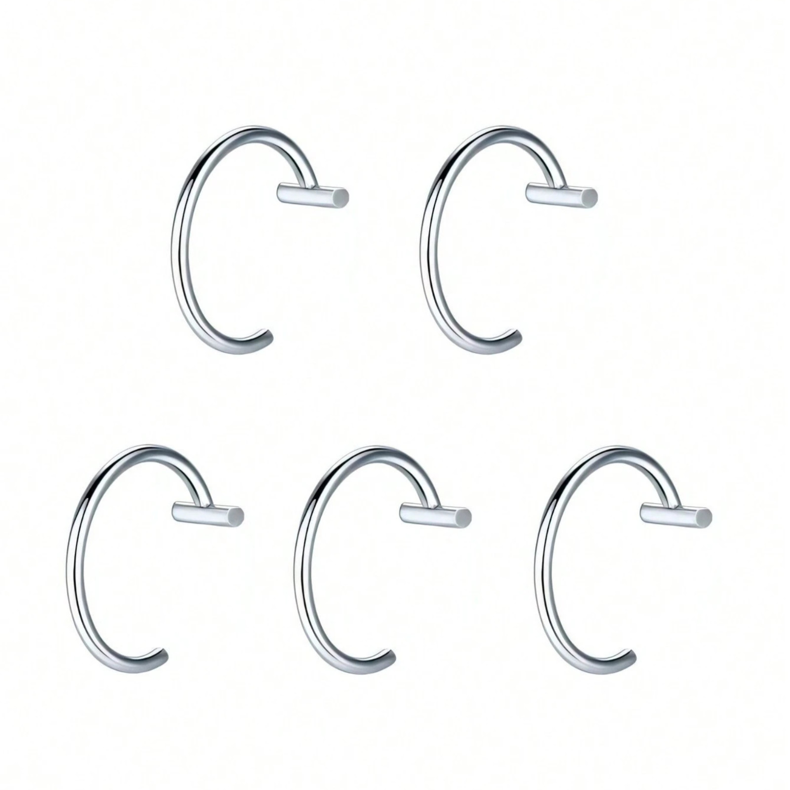 Nose Ring Surgical Steel Fake Nose Rings Hoop Lip Nose Rings Non Piercing Stud