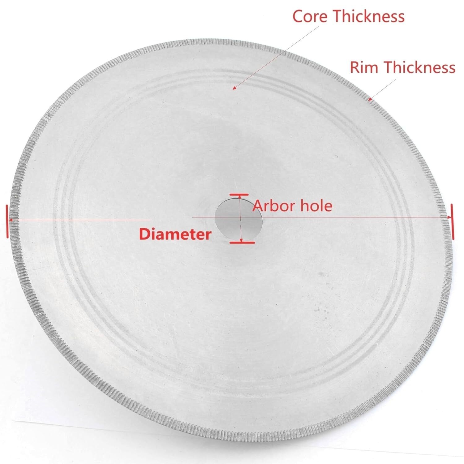 6-10″ inch 150-250mm Diamond Lapidary Saw Blade Notched Thin Rim Tools for Stone