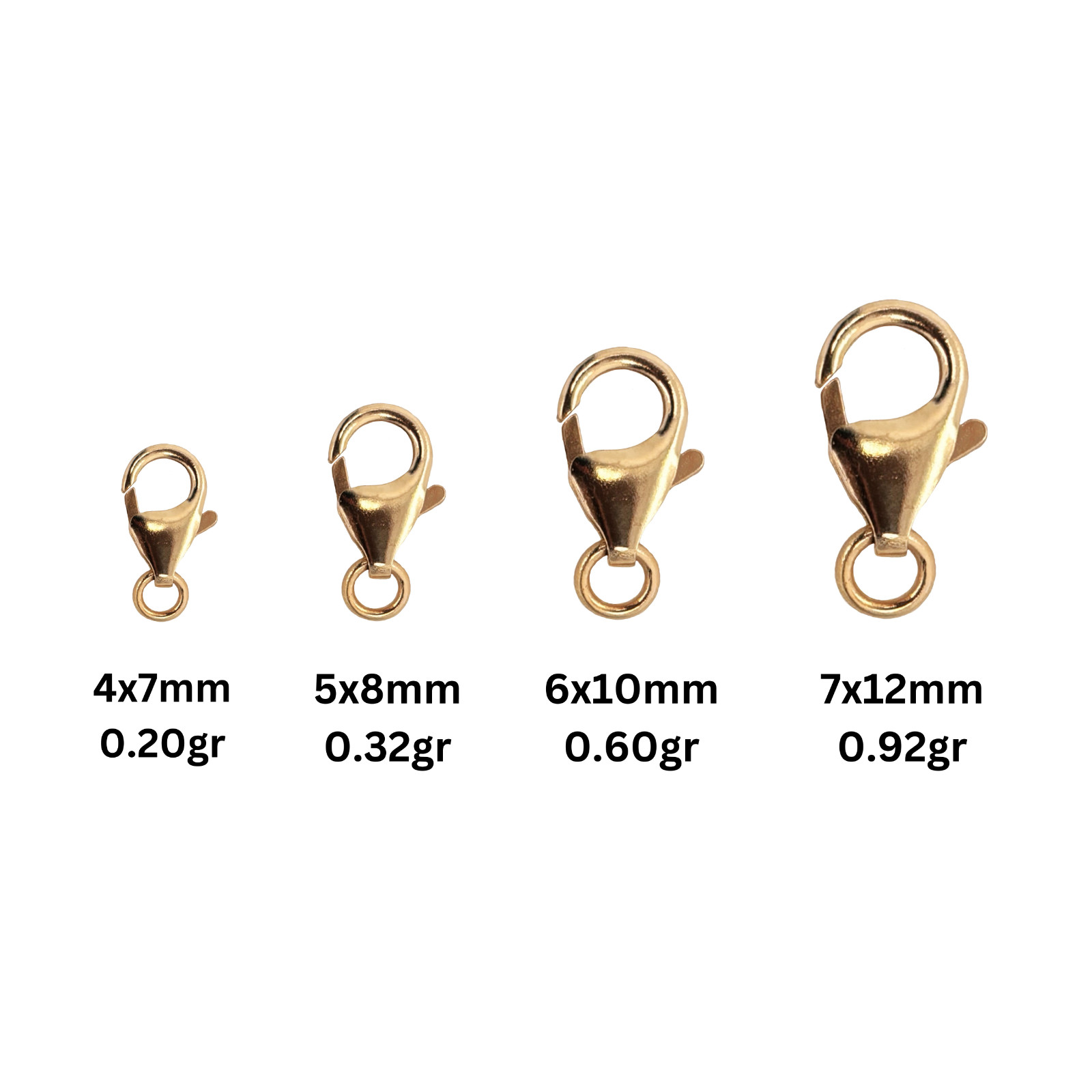 14K Yellow Gold Lobster Lock Pear Shape Finding – Bracelet Chain Necklace
