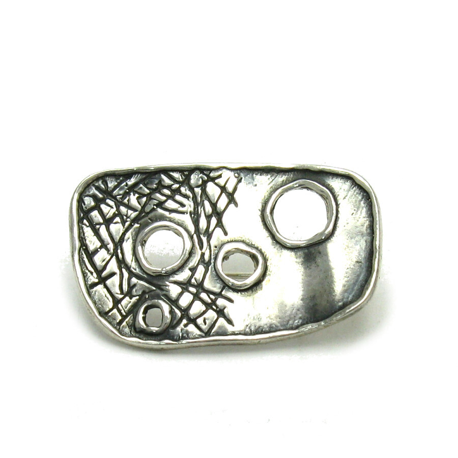 Extravagant Sterling Silver Brooch Handmade Genuine Solid Hallmarked 925 Empress