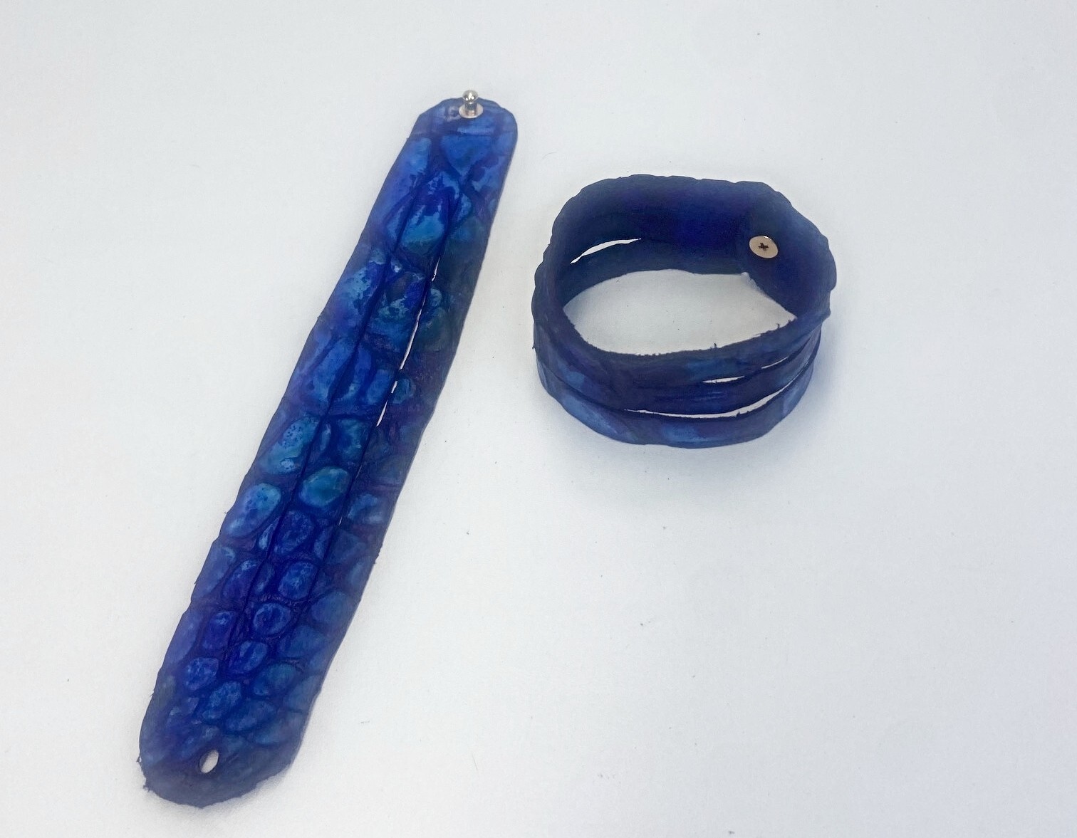 Genuine Handmade Alligator Leather Bracelet