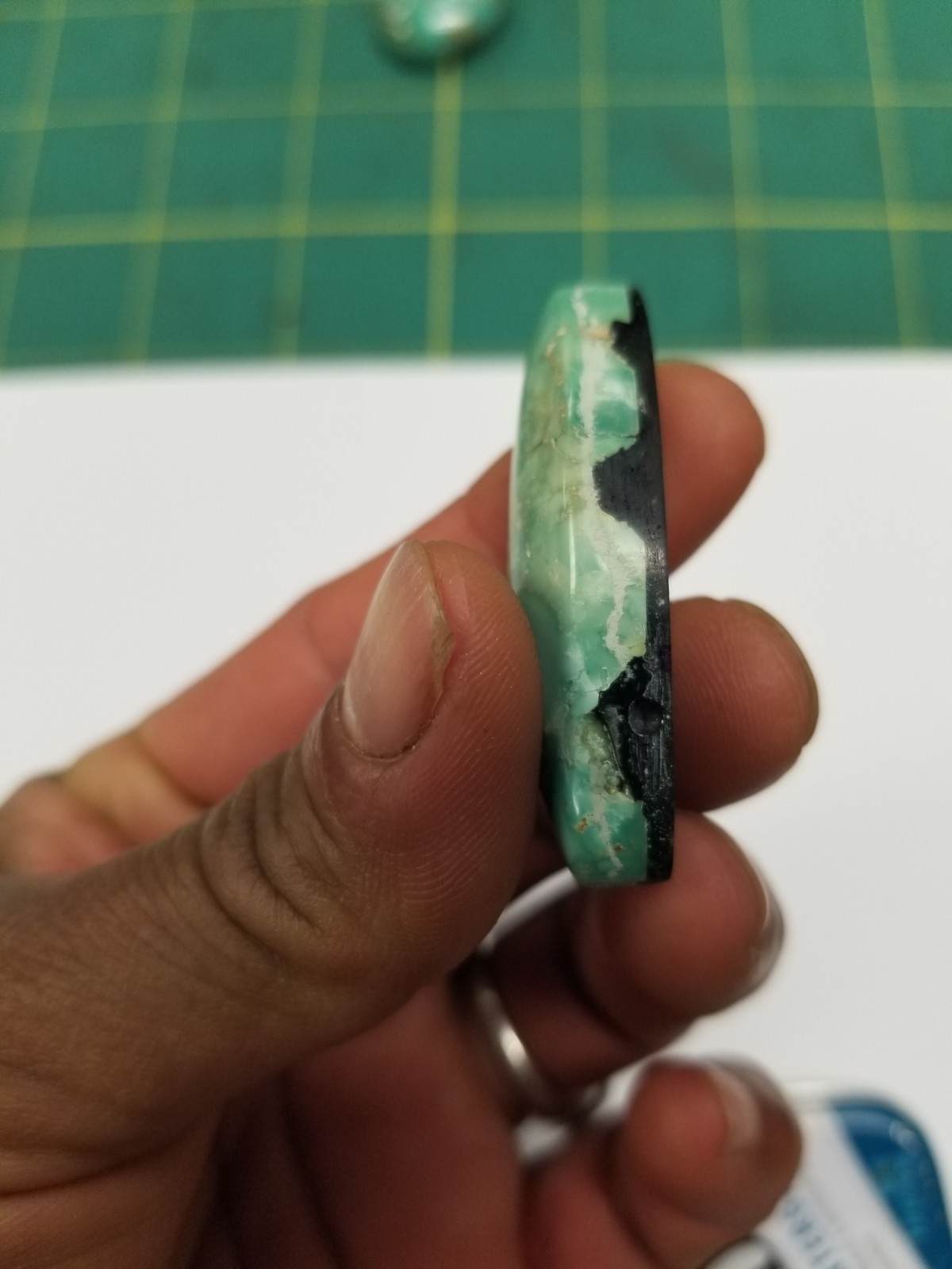 Stormy Mountain Turquoise 49 ct. Cabochon Estate Find Old Stock