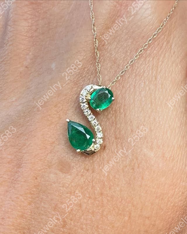 18″ Free Chain Simulated Diamond Womens Initial Letter Pendant ThanksGift 925S