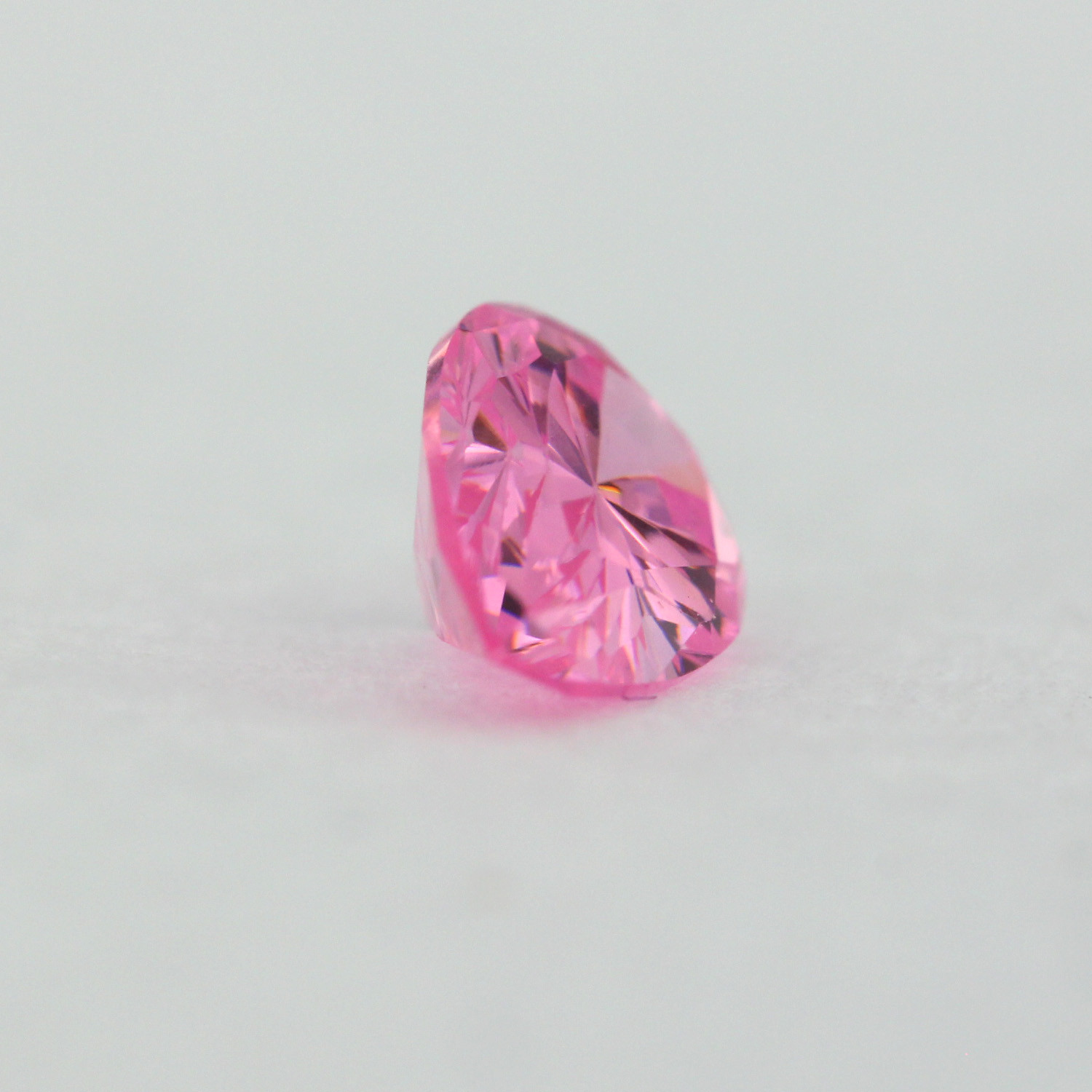 Loose Pear Shape Pink Sapphire CZ Stone Single Cubic Zirconia October Birthstone