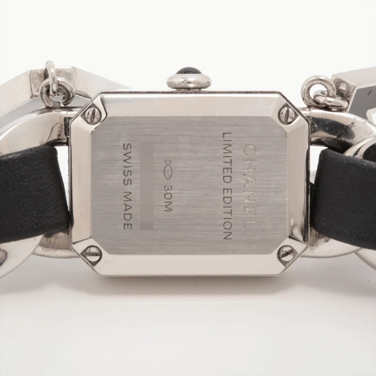 Chanel Première Wanted Doo Chanel H7471 SS SS & Leather QZ black dial
