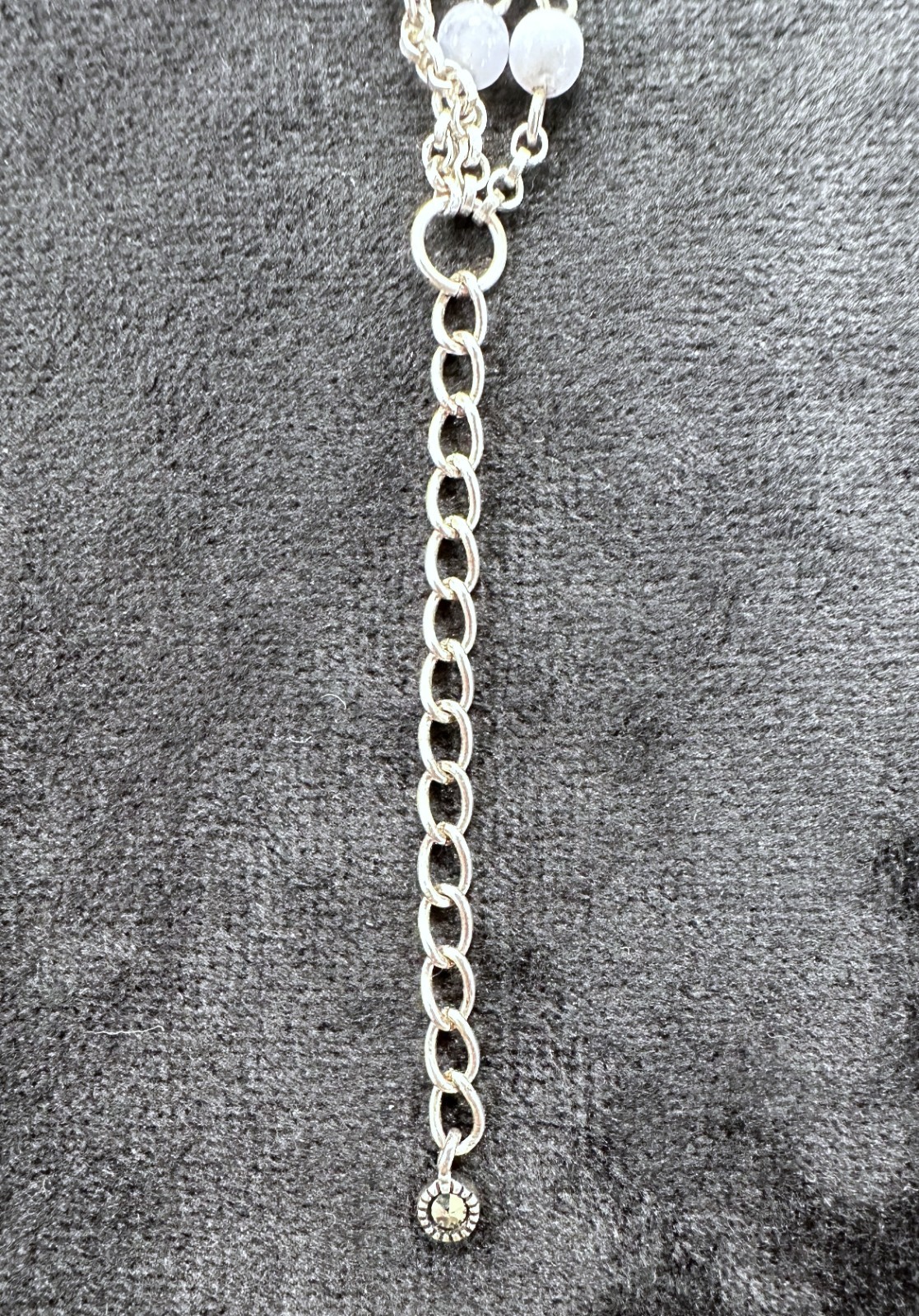 Marcasite 925 Sterling Silver Blue Lace Agate & Pearl 3 Strand Necklace 17″ 39g
