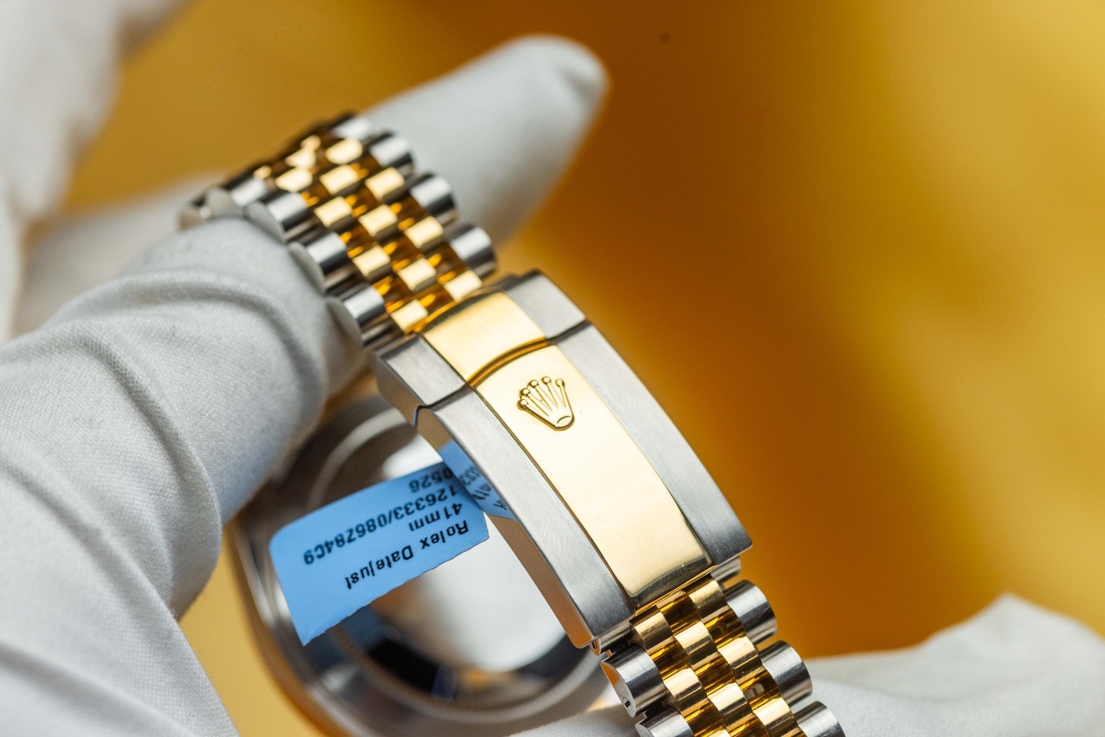 Rolex Datejust 41mm Gold Diamond Dial – Two Tone Jubilee, Gold Bezel – 126333