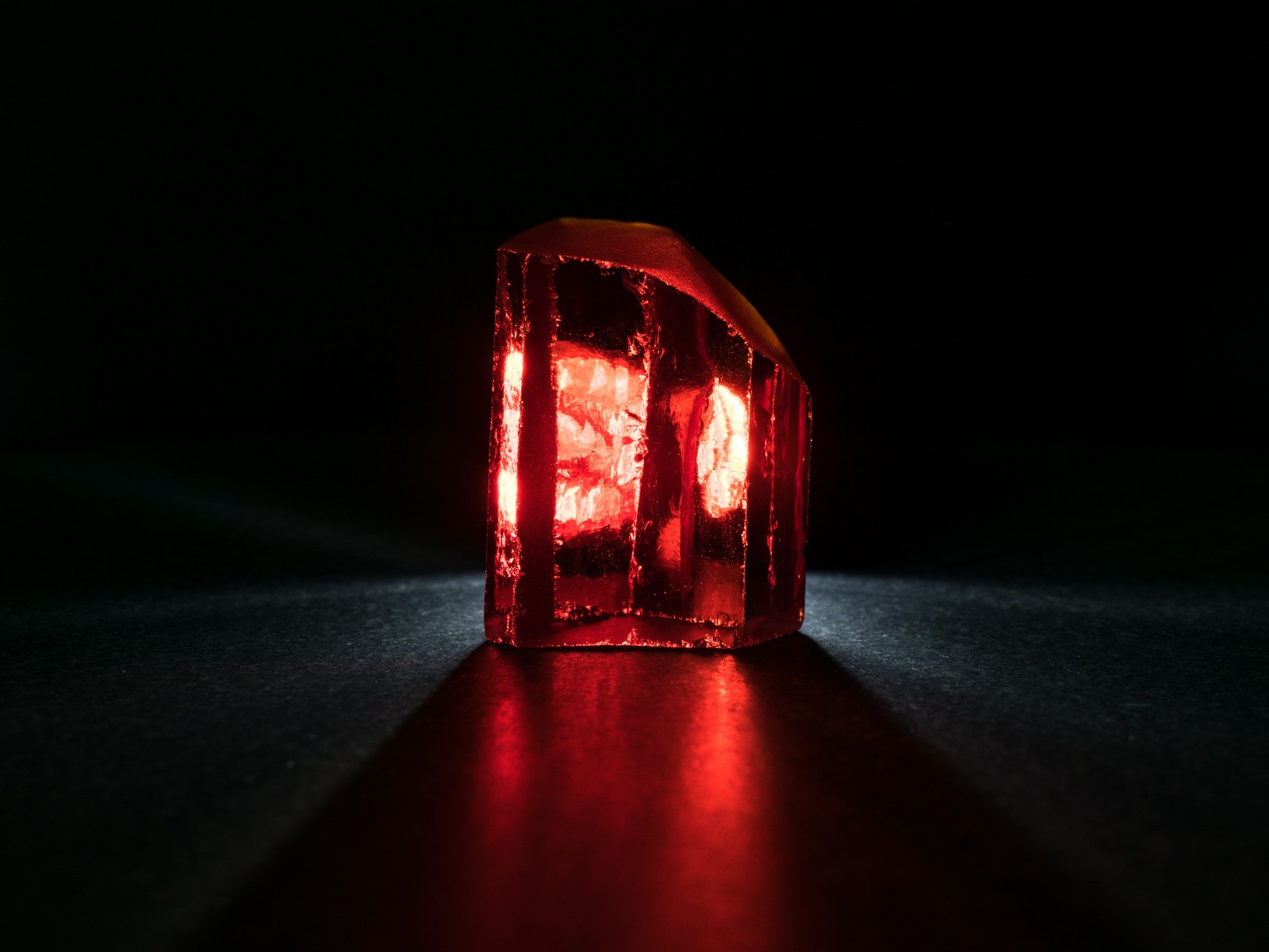 Red Cubic Zirconia (CZ) Rough – 127 grams / 635 carats – Faceting / Lapidary