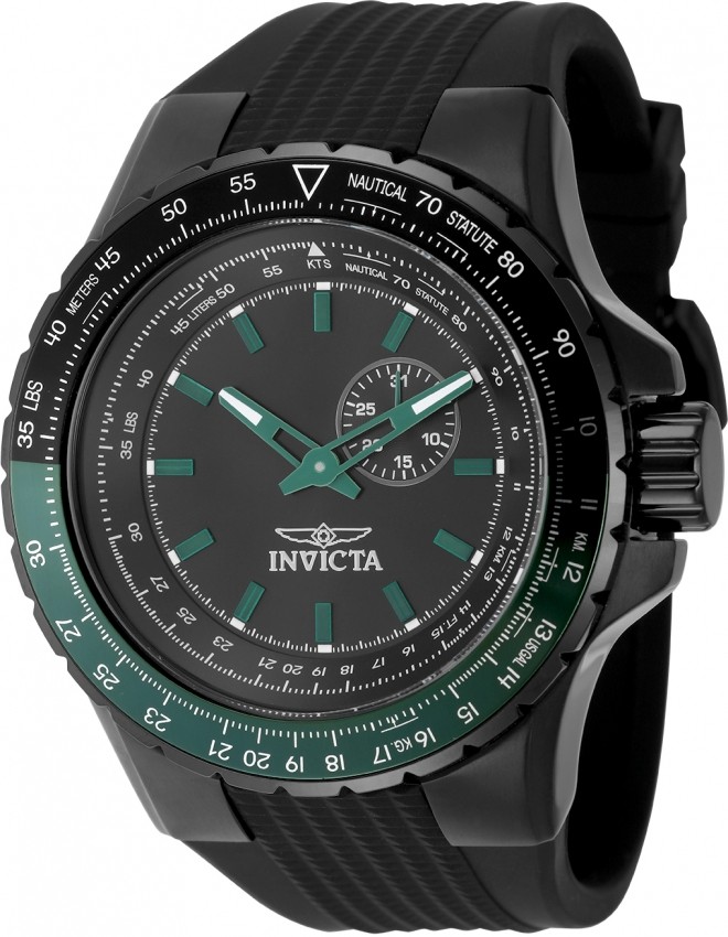 Invicta Aviator Quartz Black Dial Men’s Watch 49731