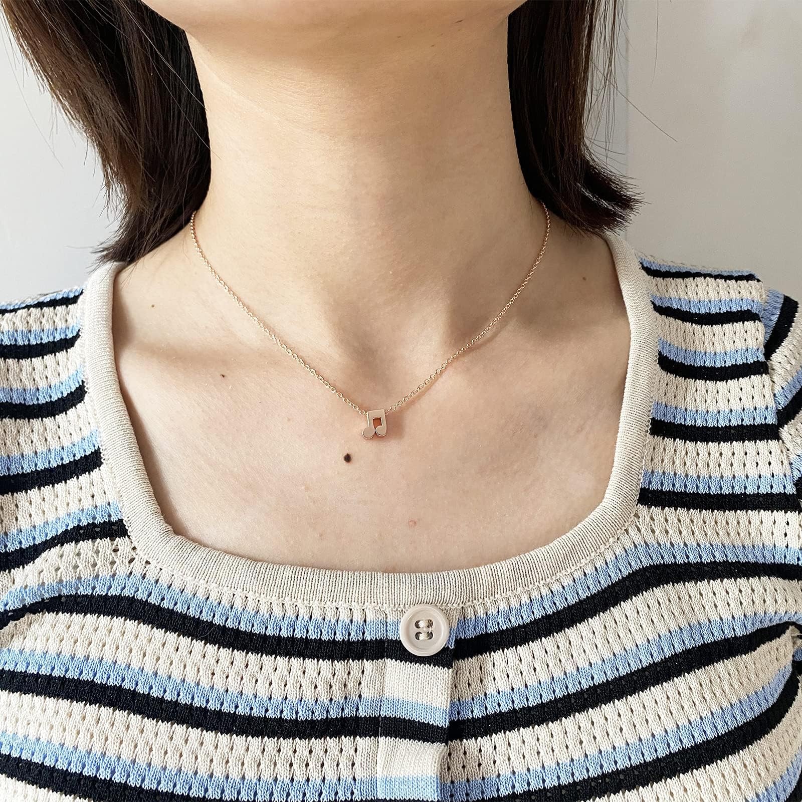 Music Note Necklace for Women Treble Clef Necklace Heart Pendant Music Lover …