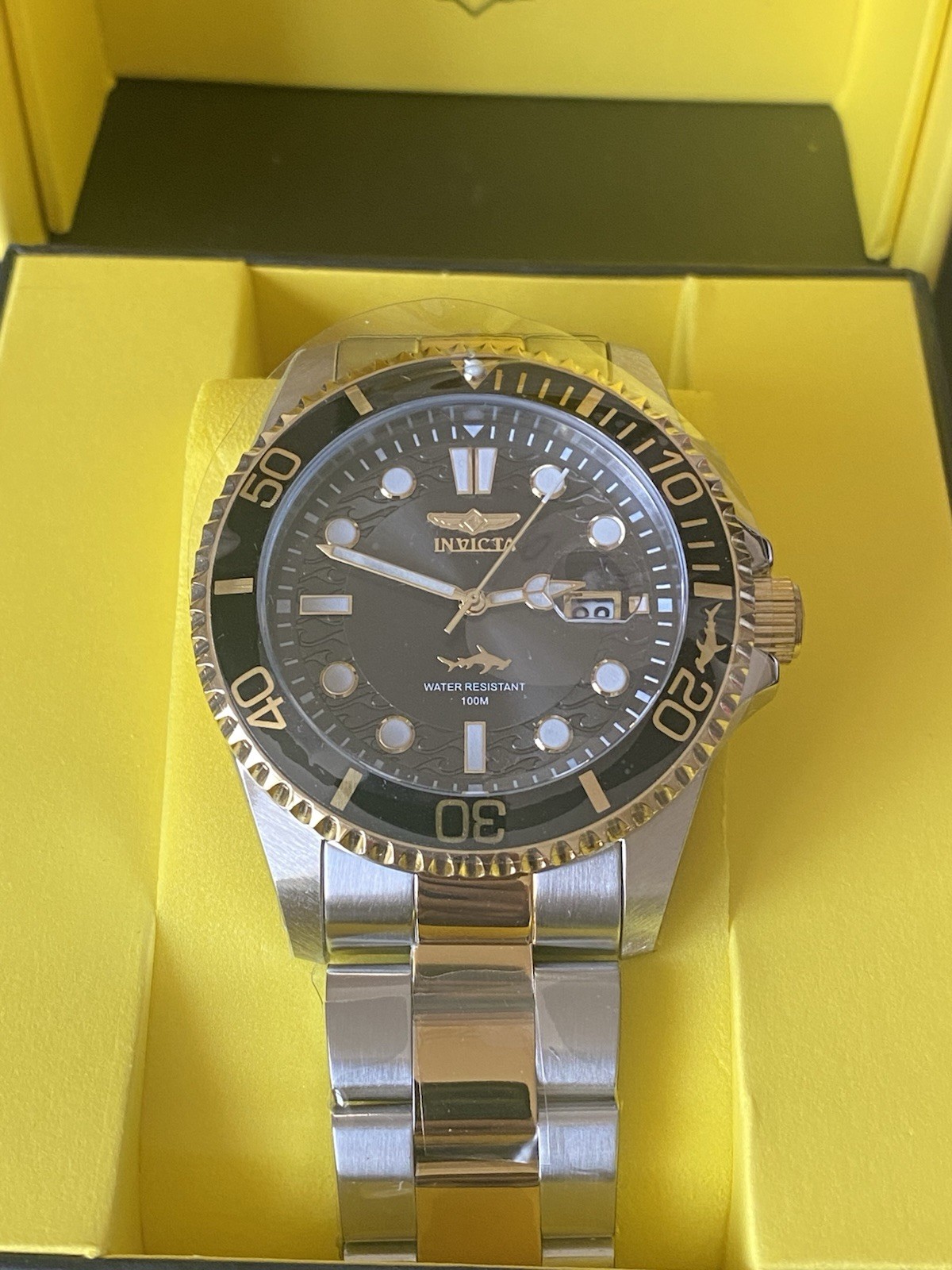 Brand New Invicta Pro Diver Currentwave Men’s Watch 43mm Steel Gold (30023) New