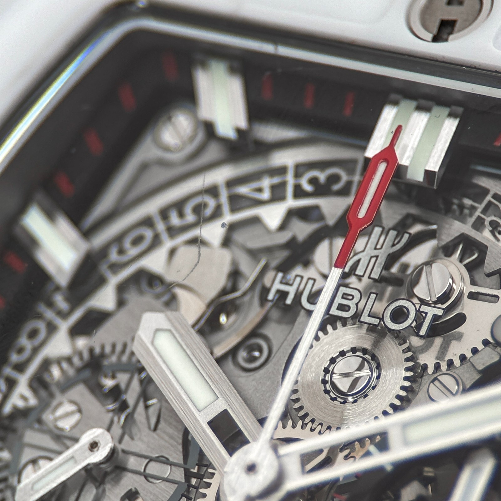 Hublot Spirit of Big Bang White Ceramic Alligator 42mm Skeleton 641.HX.0173.LR