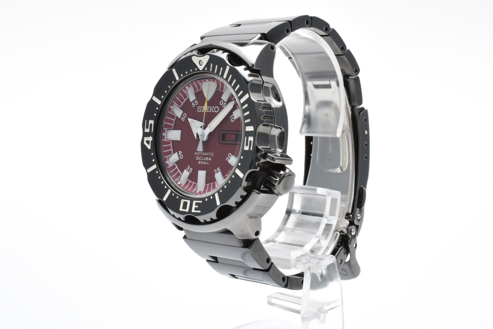 [EXC+5] SEIKO Night Monster 7S26-03G0 Diver 200m AT 21J Red Dial Men’s Watch JP
