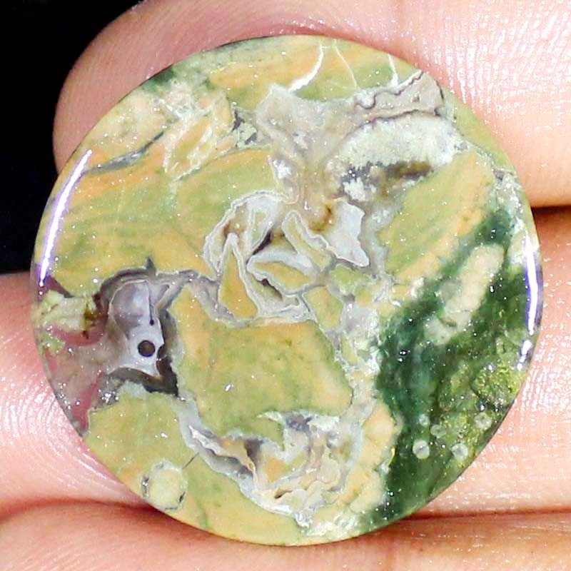 RHYOLITE OPAL Cabochon 39.85 CT 33×05 mm 100% Natural ROUND Shape Loose Gemstone