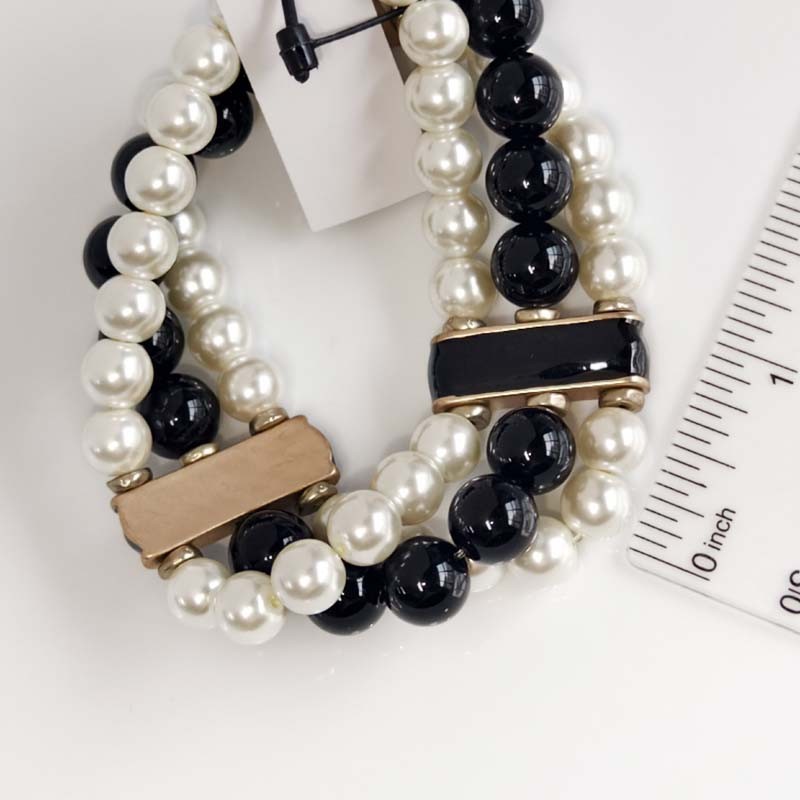 Chicos Beads Stretch Statement Bracelet Chic Women Party Vacation Jewelry Gift