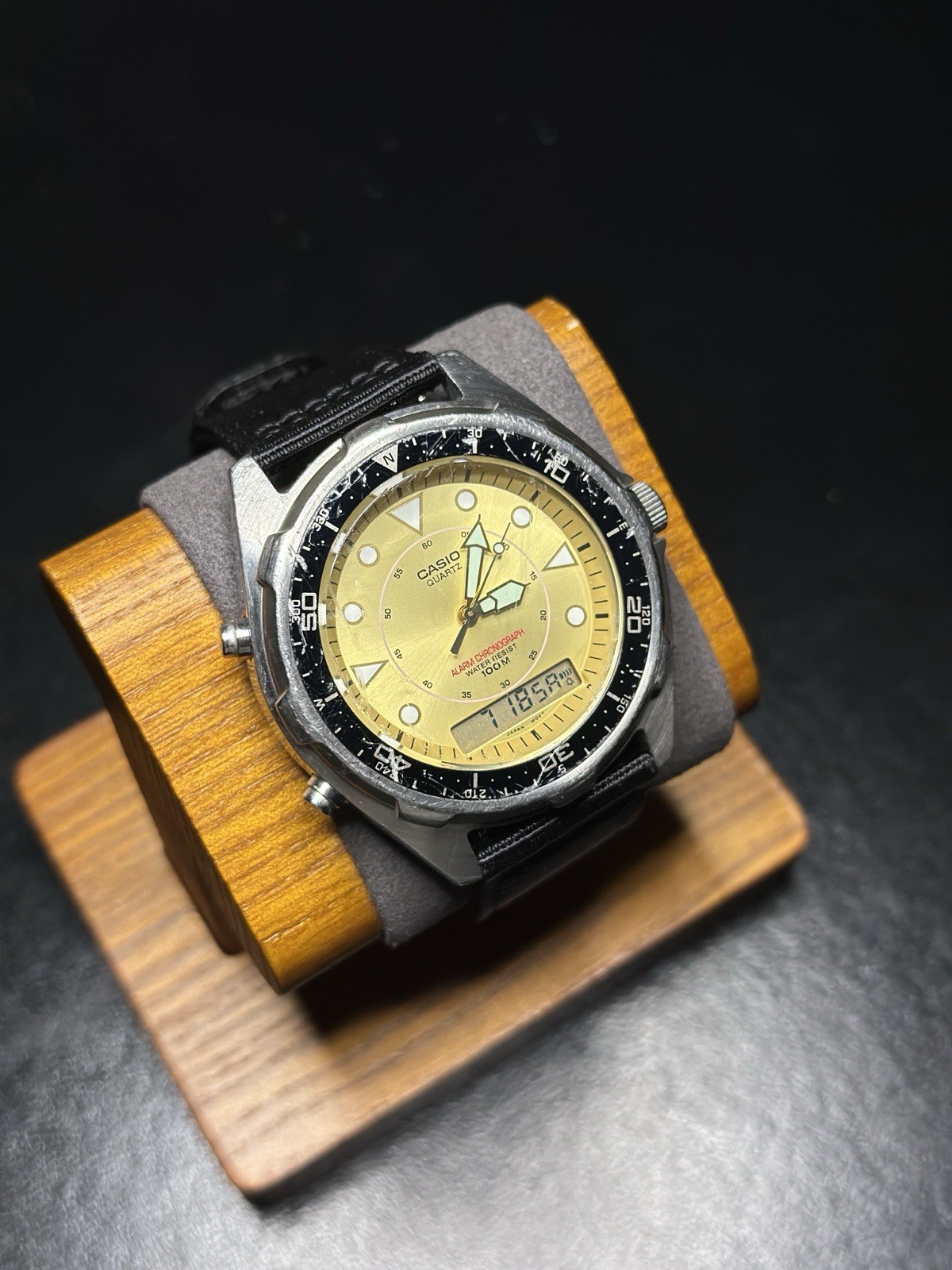 Vintage Casio AMW-320R Ana-Digi “Arnie” New Nylon strap Running New Battery