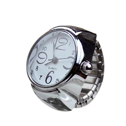 Finger Ring Watches Elastic Band Quartz Analog Watch Cute Gift For Men Women Kid
