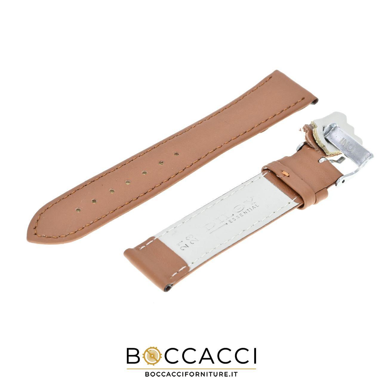 DILOY 16mm Light Brown Smooth Unpadded Leather Strap (NEW)