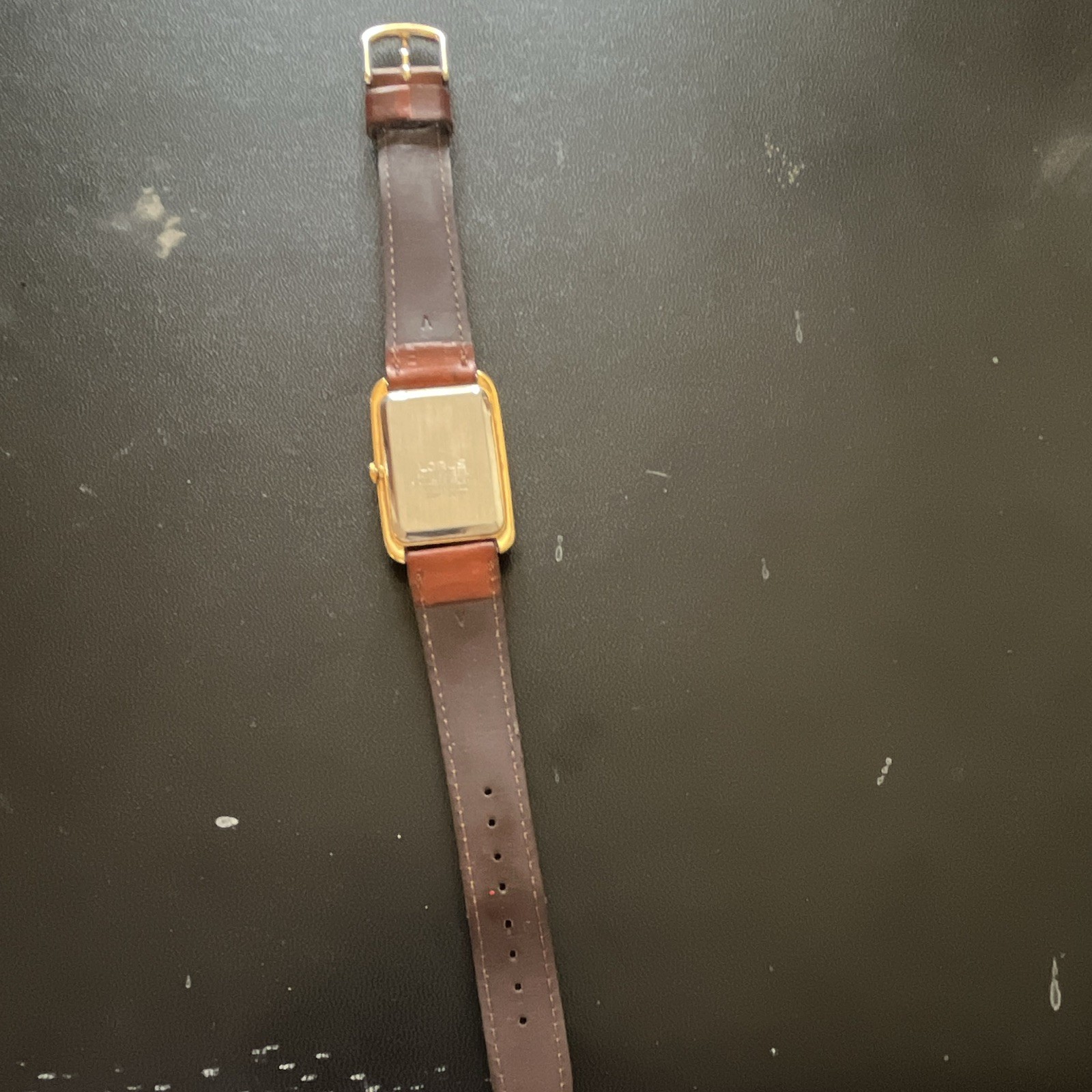 Lorus Mickey Mouse Steamboat Willie Rectangle Quartz Brown Leather