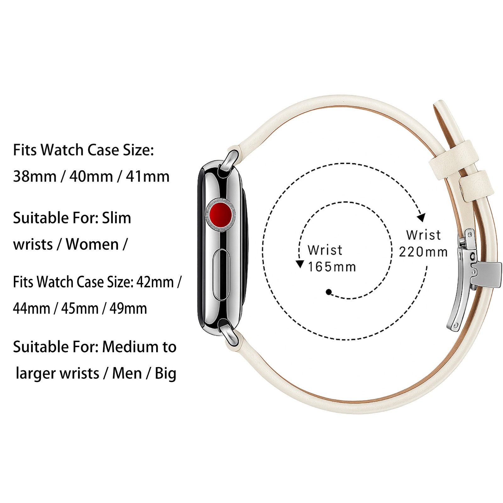 Luxury Leather Apple Watch Band Strap for iWatch Series 11 10 9 8 7 6 SE Ultra 3