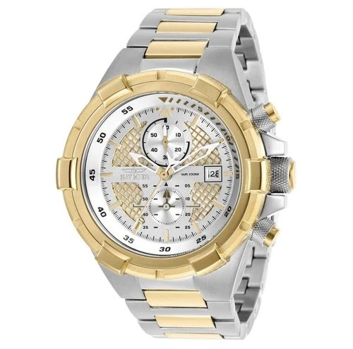 Invicta Aviator Falcon 50.5mm Gold/ Silver Men’s Watch