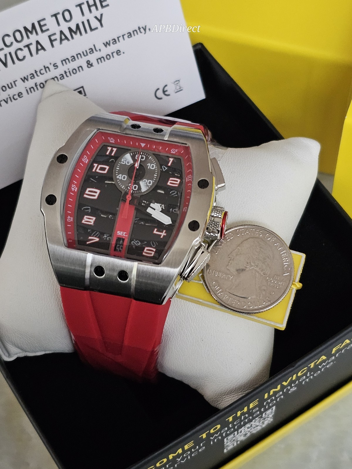 Invicta – Next Gen – DIABLO S1 Rally Black / Red – Racing Collection mens watch