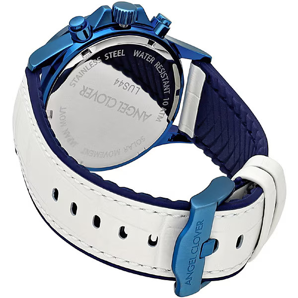 Men’s Leather/Rubber Belt LUS44BWH-WH New
