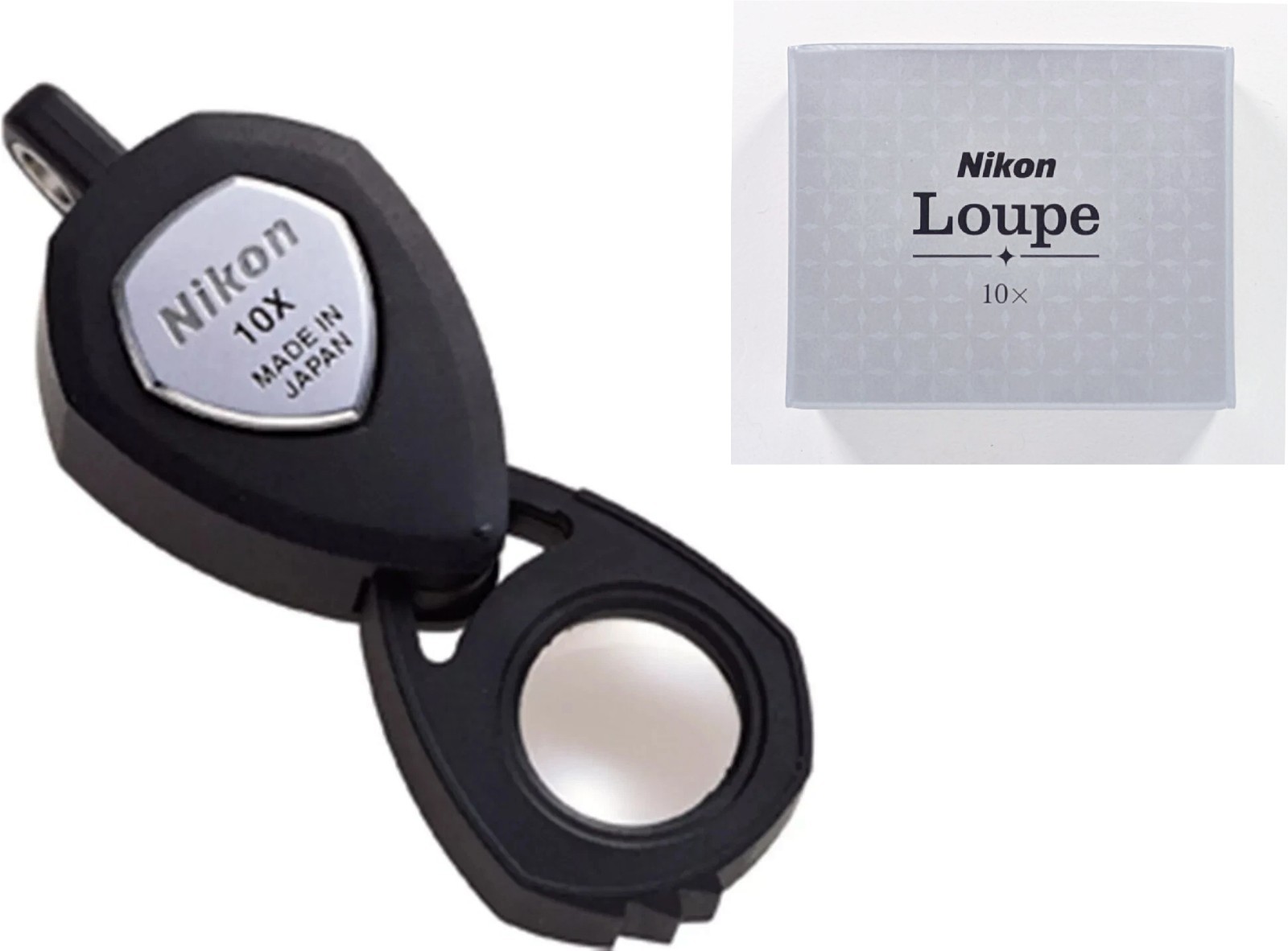 Nikon 10X NEW Jewelry Triplet Loupe Jeweler Pocket Round Magnifier Japan New