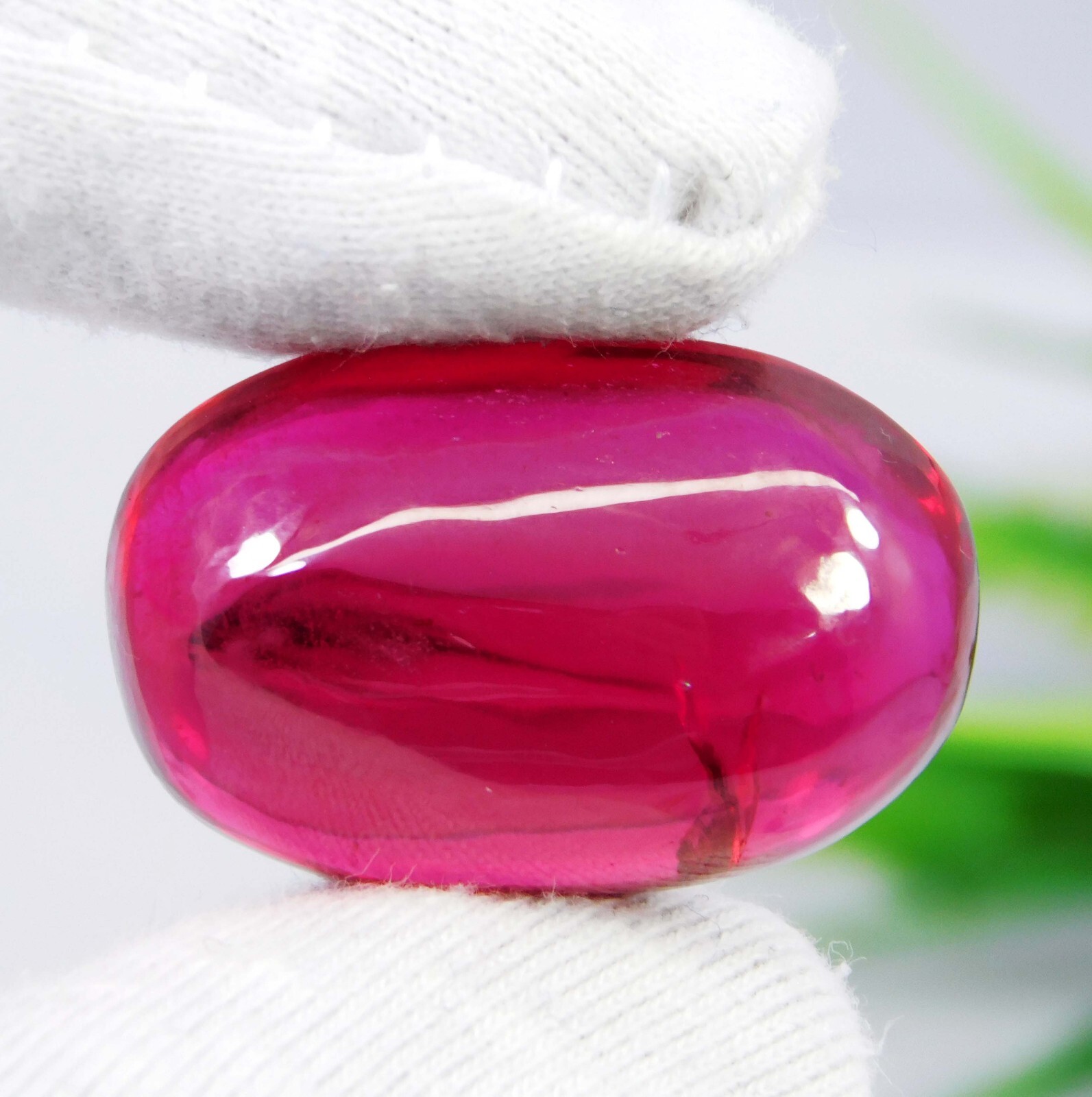 Certified 52.15 Ct Natural Burma Red Ruby Oval Cabochon Cut Loose Gemstone