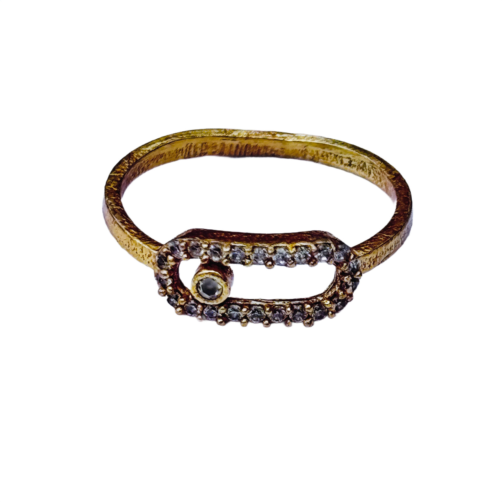 Adjustable Gold Plated Ring Fashion Statement Open Band Everyday Jewelry Ring