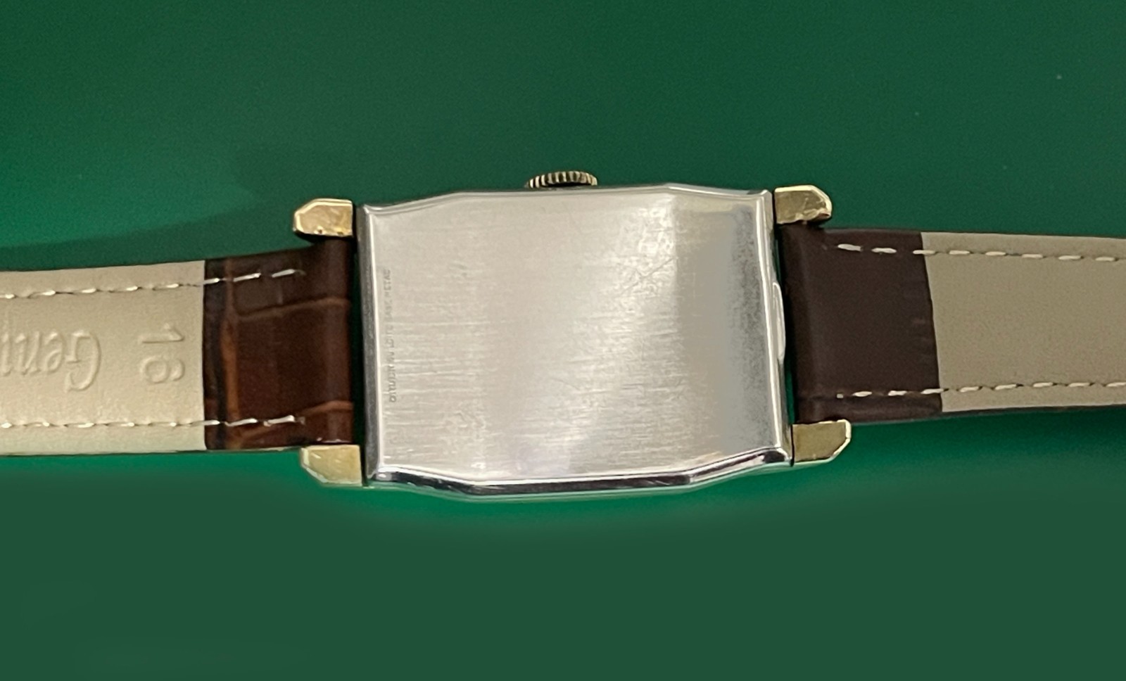 Vintage Late 1930’s GRUEN “Conoruma” Masculine Case Deco Stye Men’s Watch