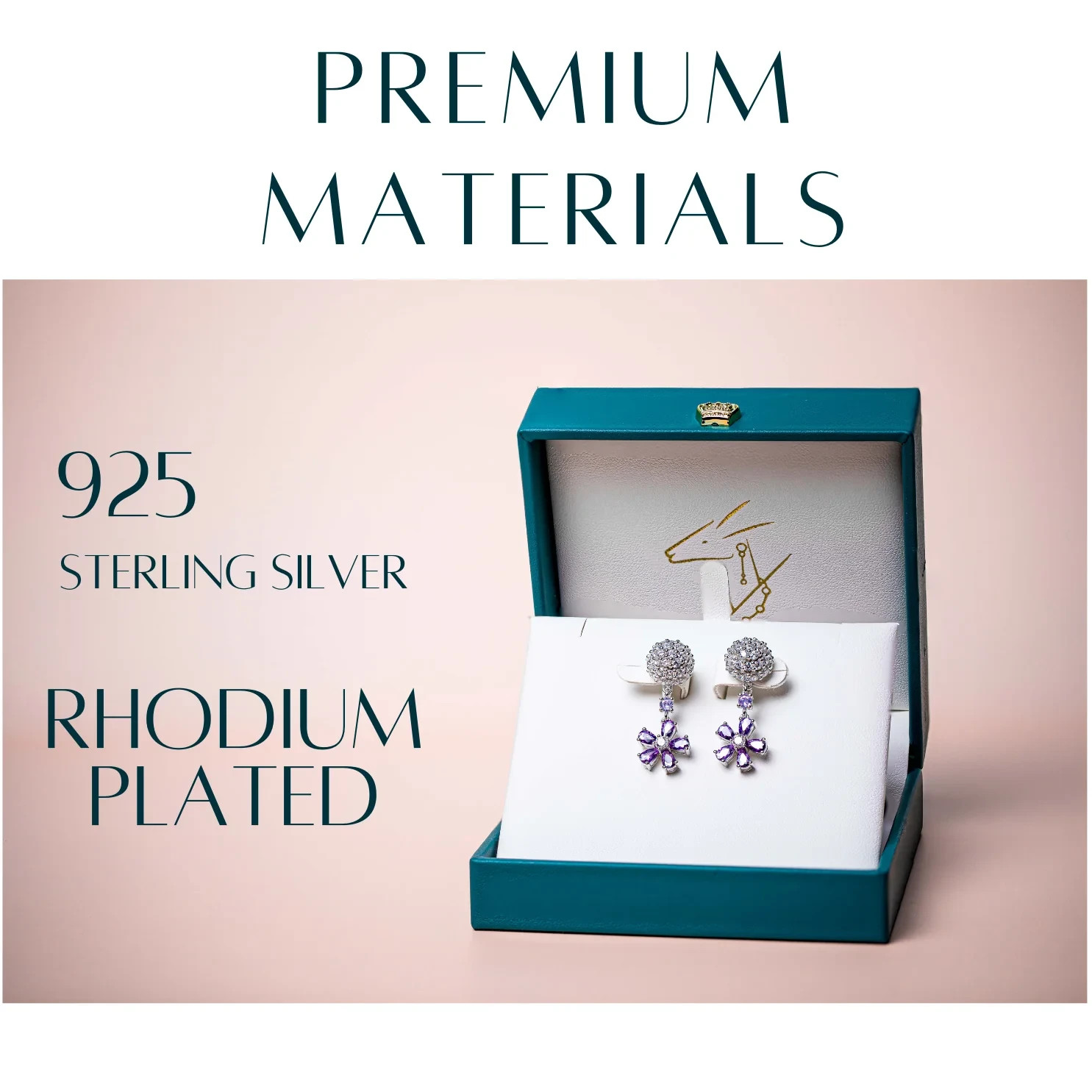 ReyMey Mismatched Moissanite Earrings 102 Stones Sapphire Tanzanite Cubic Zircon